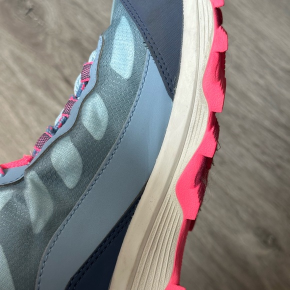 Merrell Women's Moab Speed Mid Waterproof Blue & Coral Hiking Sneaker - Size 7 - Picture 9 of 9